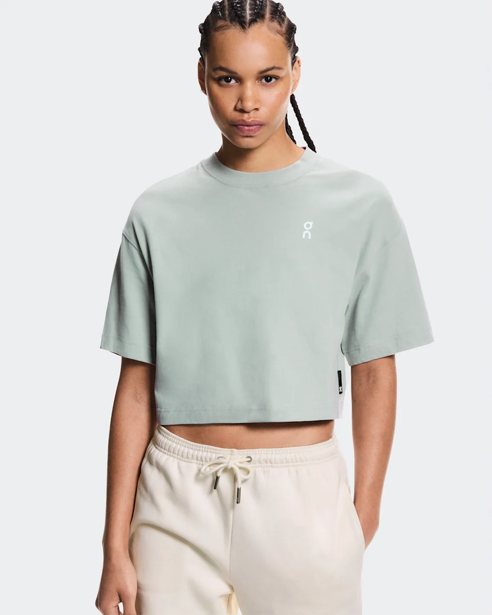 On Club Boxy-T Mineral Feminino