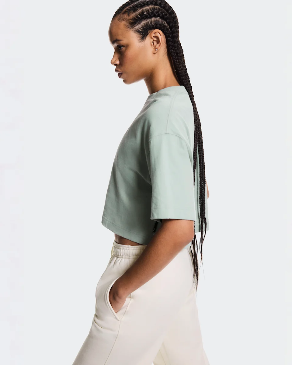 On Club Boxy-T Mineral Feminino