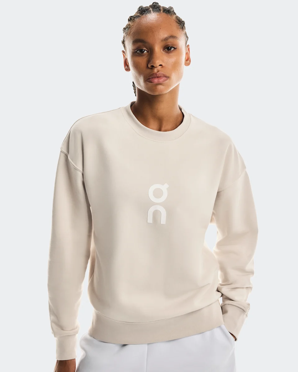 On Club Crew Graphic Silver Feminino