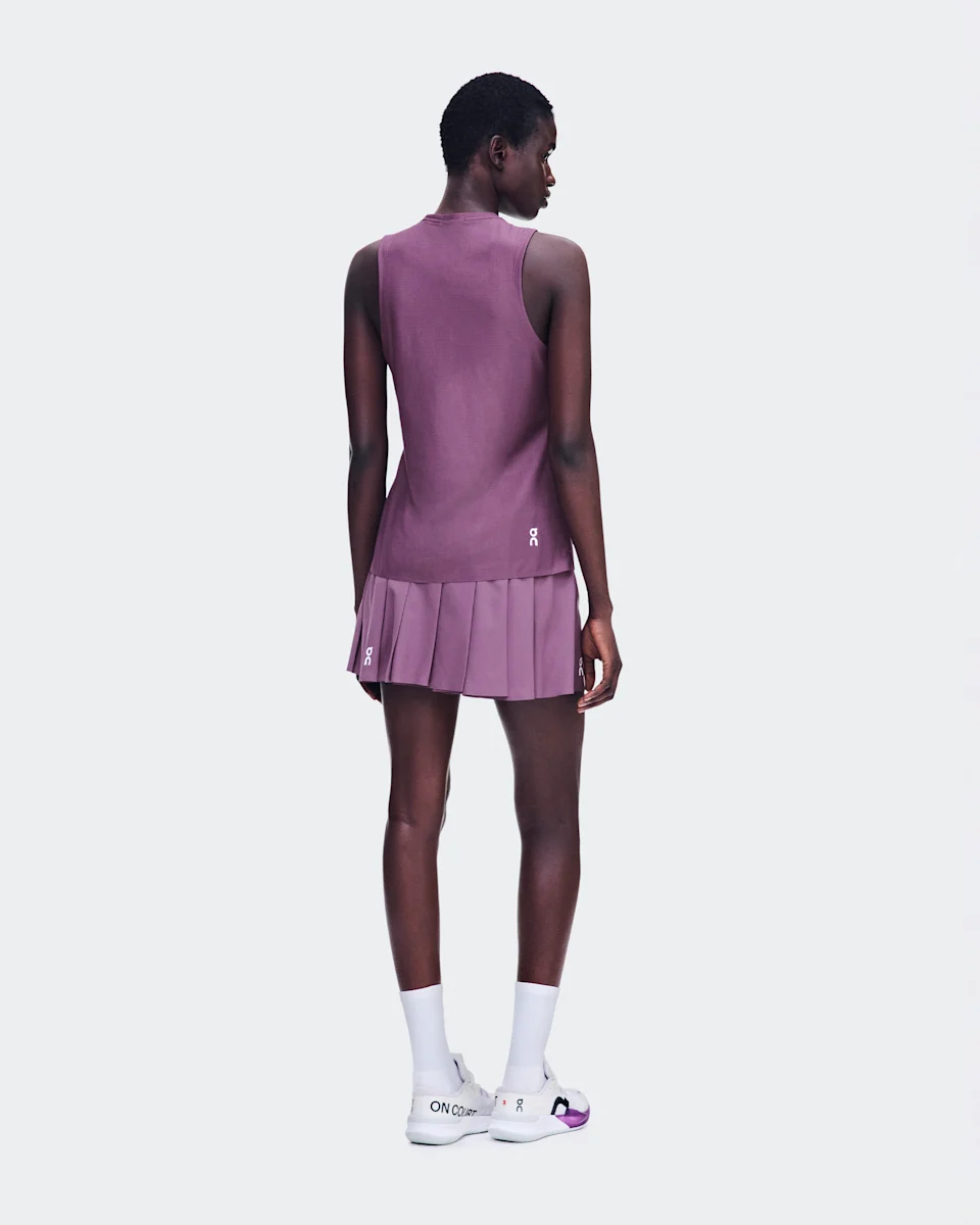 On Court Skirt Pleated Cassis Feminino