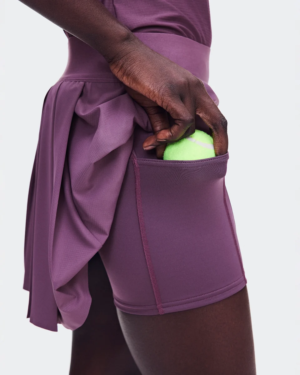 On Court Skirt Pleated Cassis Feminino