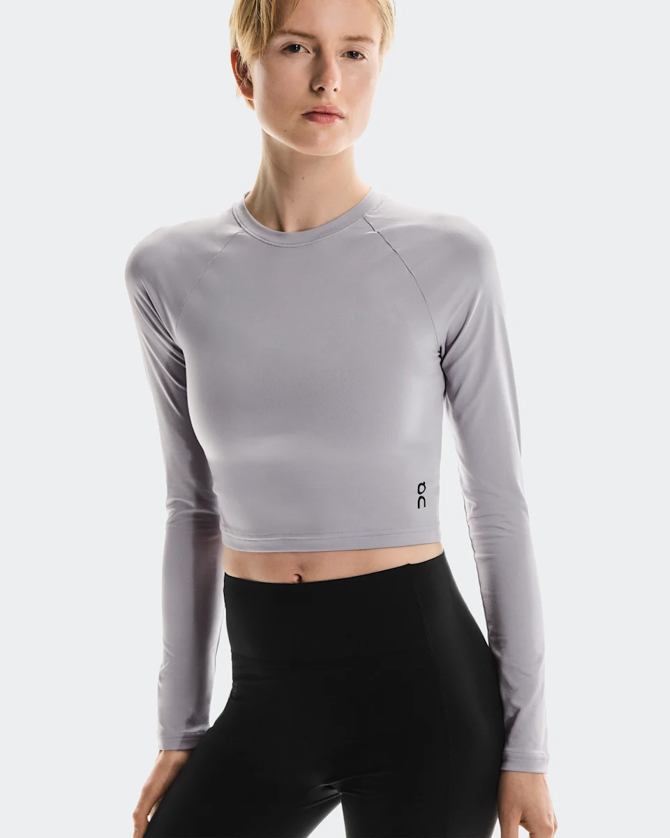 On Studio Long-T Crop Lilac Feminino