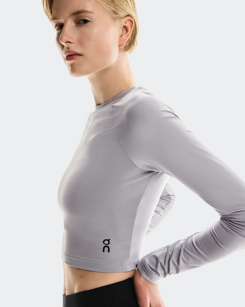 On Studio Long-T Crop Lilac Feminino