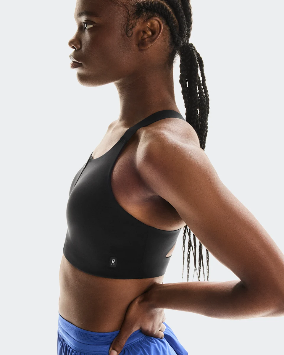 On Endurance Bra Zip Black Feminino
