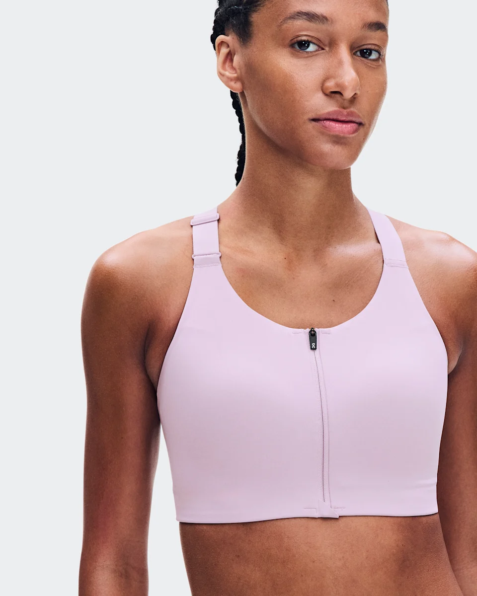 On Endurance Bra Zip Foxglove Feminino