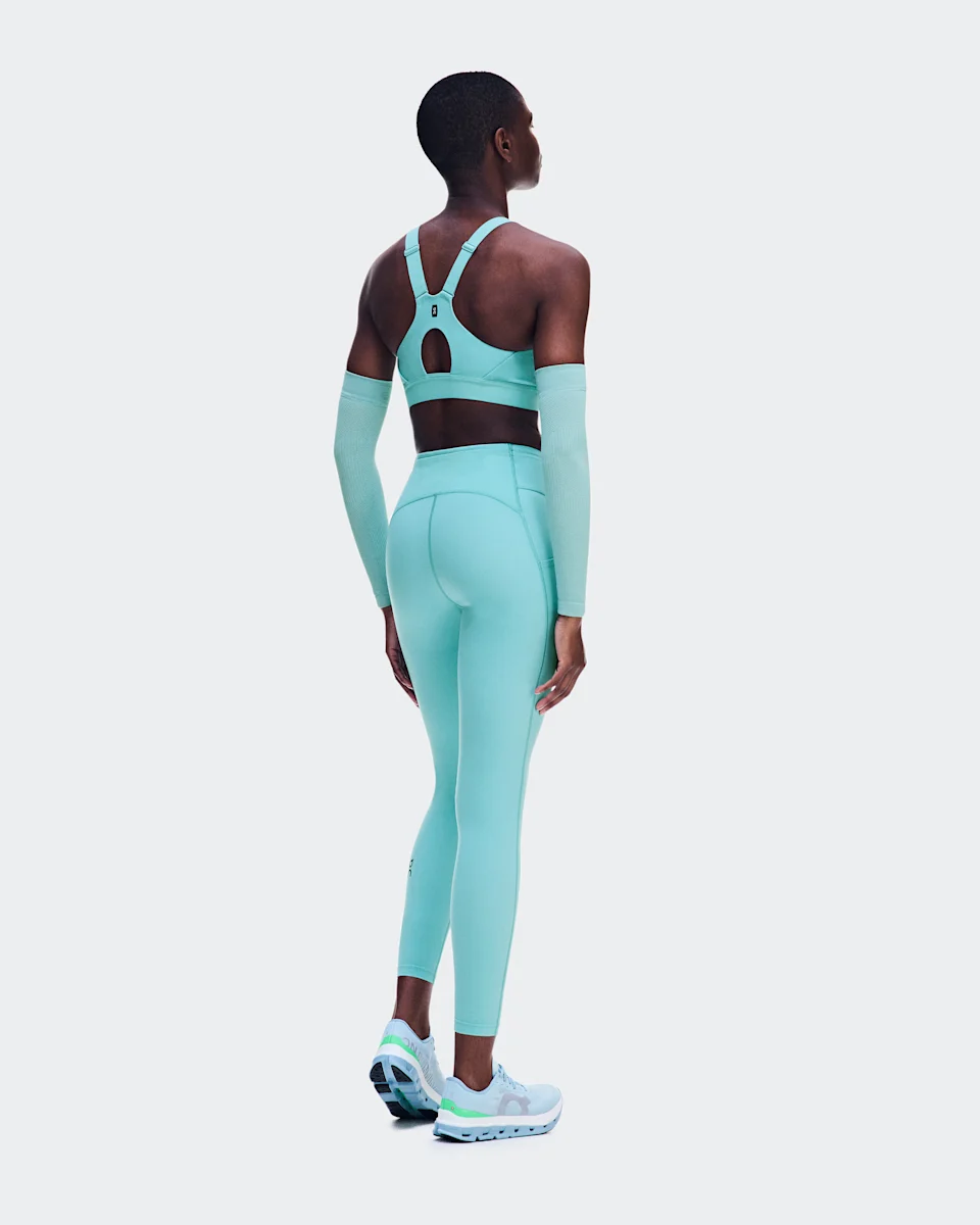 On Performance Tights 7/8 Aquamarine Feminino