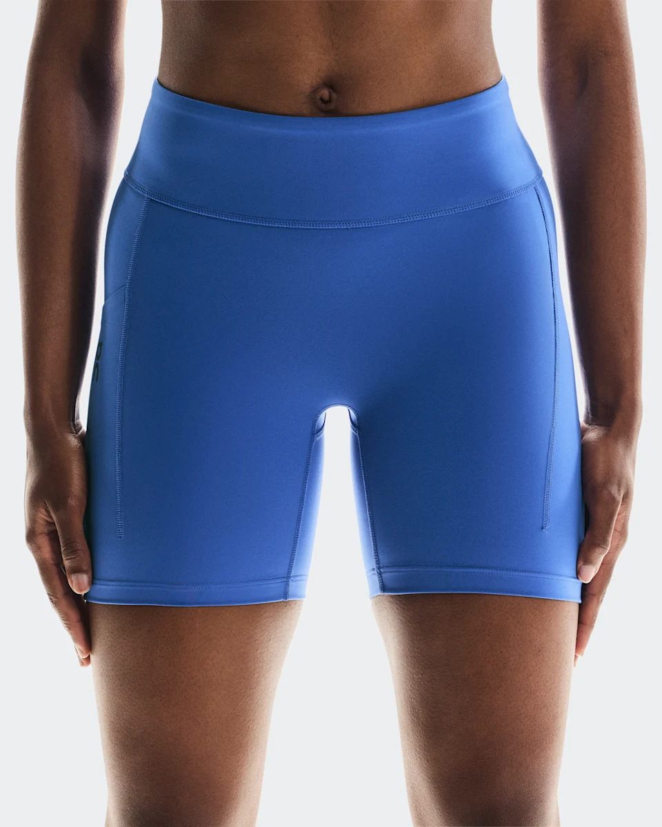 On Performance Tights Short Zaffre Feminino