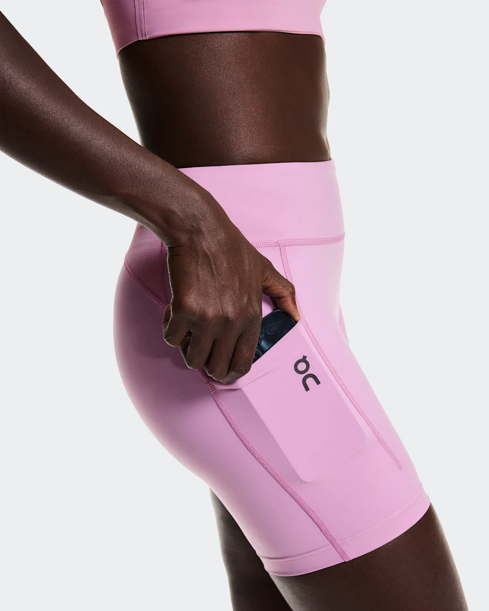 On Performance Tights Short Sakura Feminino