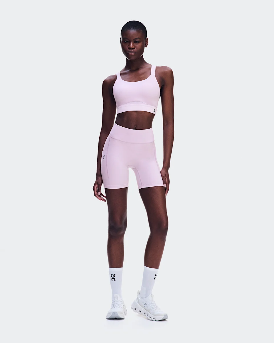 On Performance Tights Short Foxglove Feminino