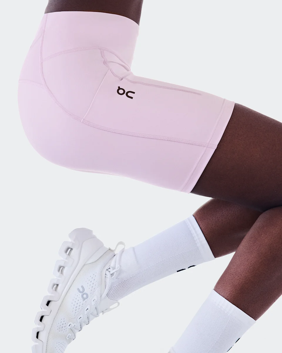 On Performance Tights Short Foxglove Feminino