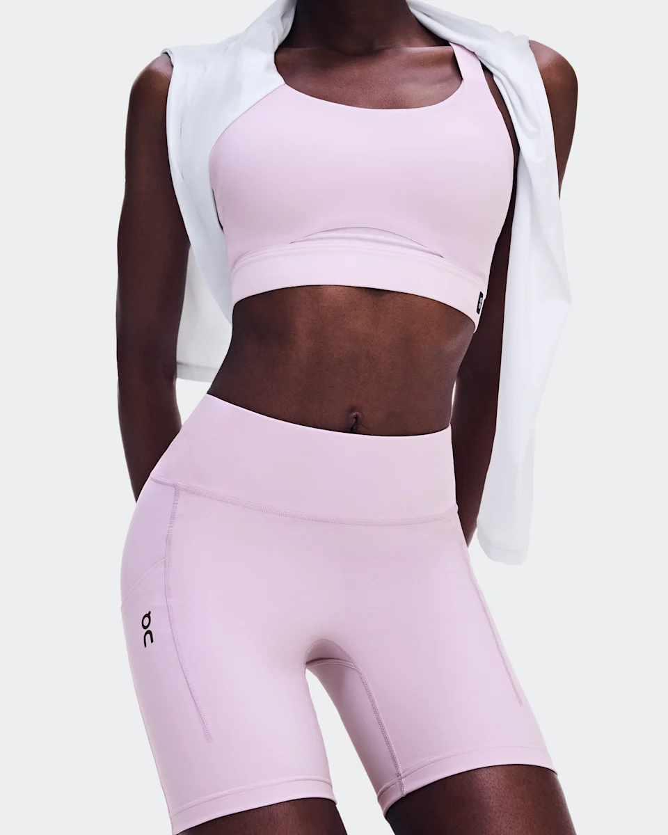 On Performance Tights Short Foxglove Feminino