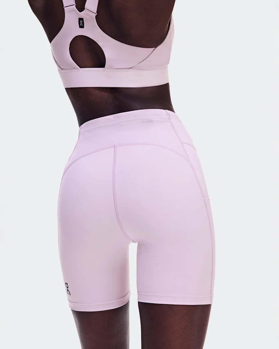On Performance Tights Short Foxglove Feminino