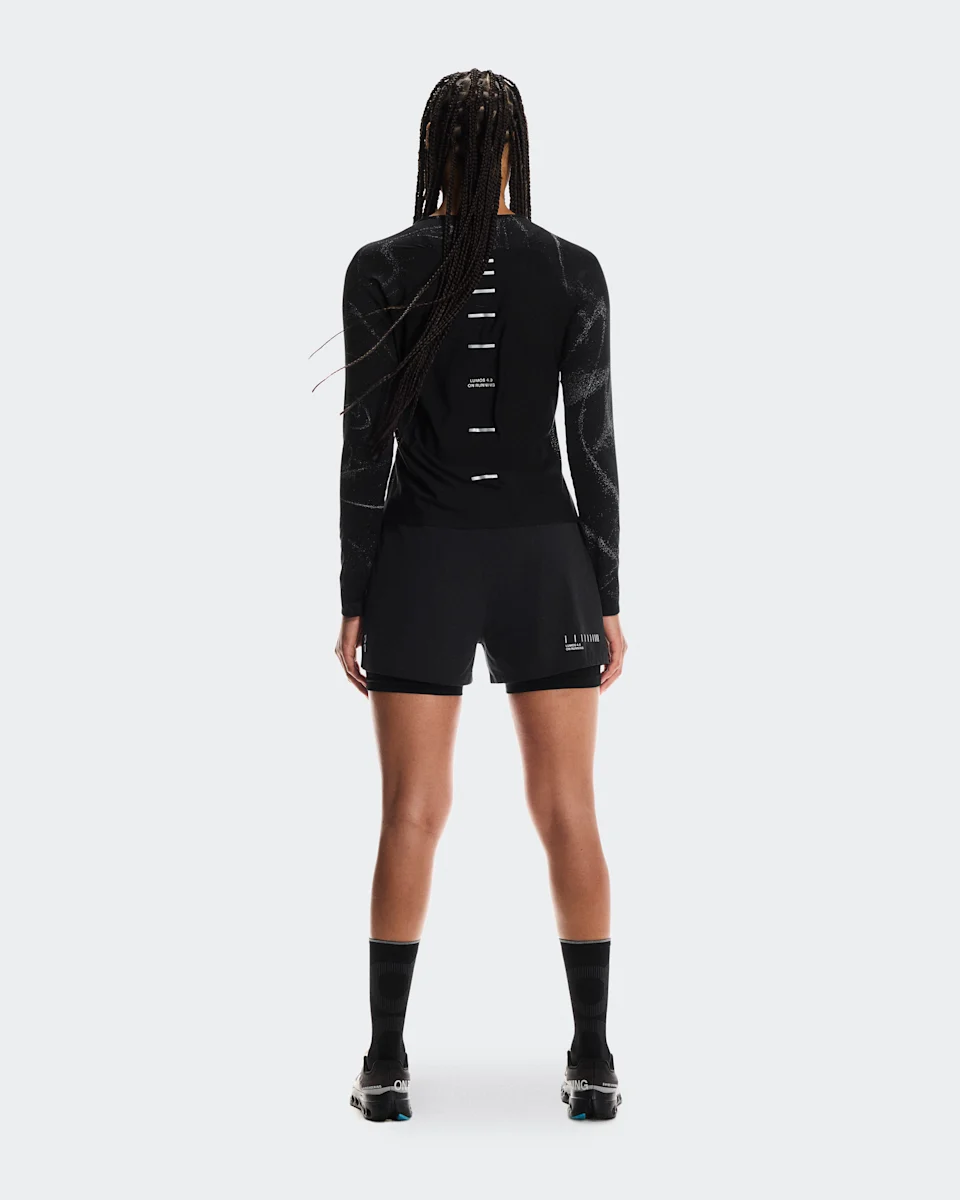 On Performance Long-T Lumos Black Feminino