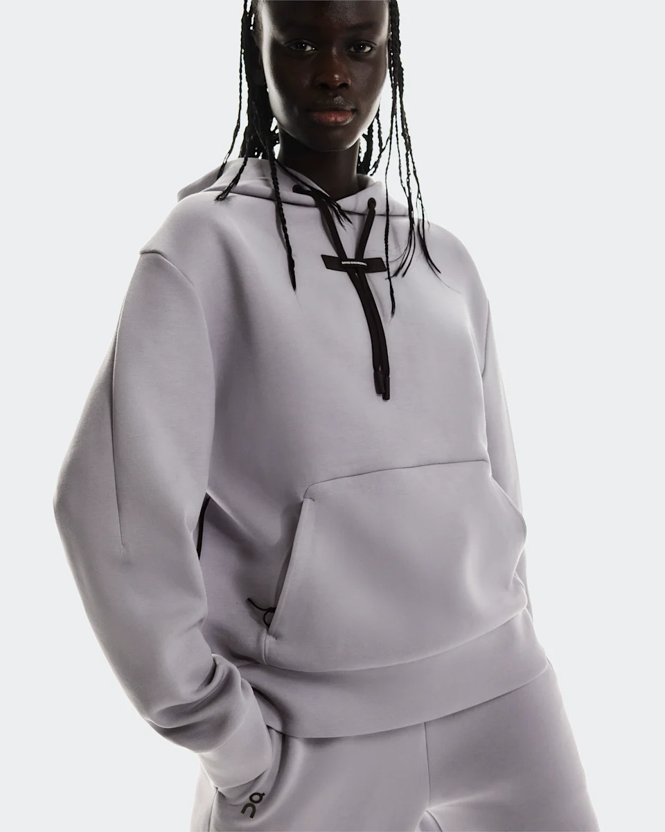On Focus Tech Hoodie Lilac Feminino