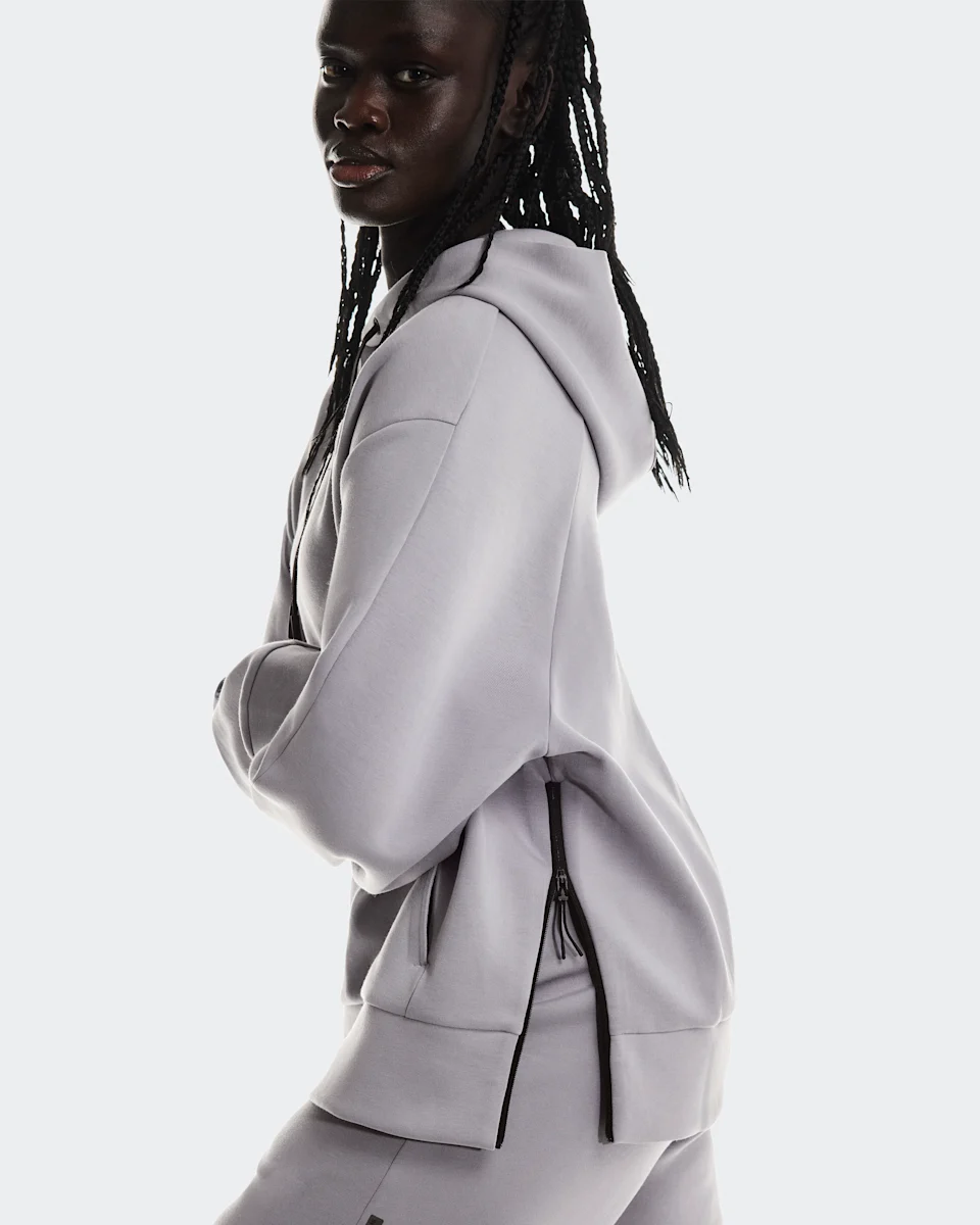 On Focus Tech Hoodie Lilac Feminino