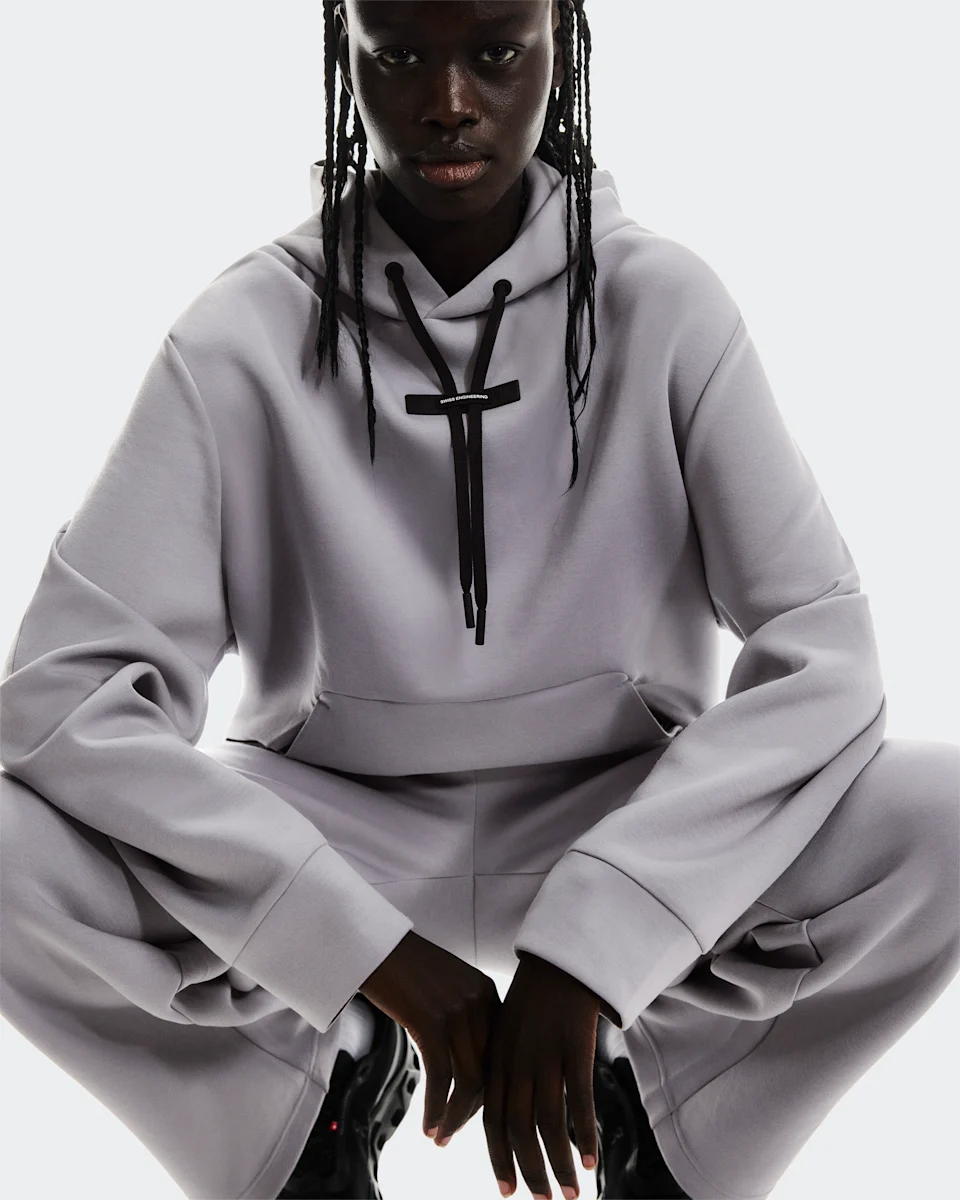 On Focus Tech Hoodie Lilac Feminino