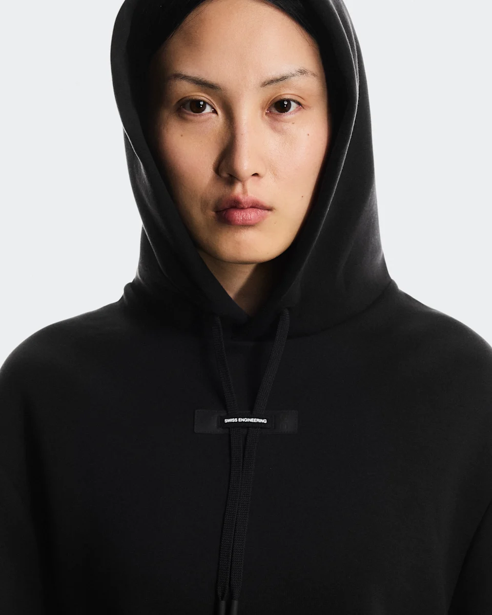 On Focus Tech Hoodie Black Feminino