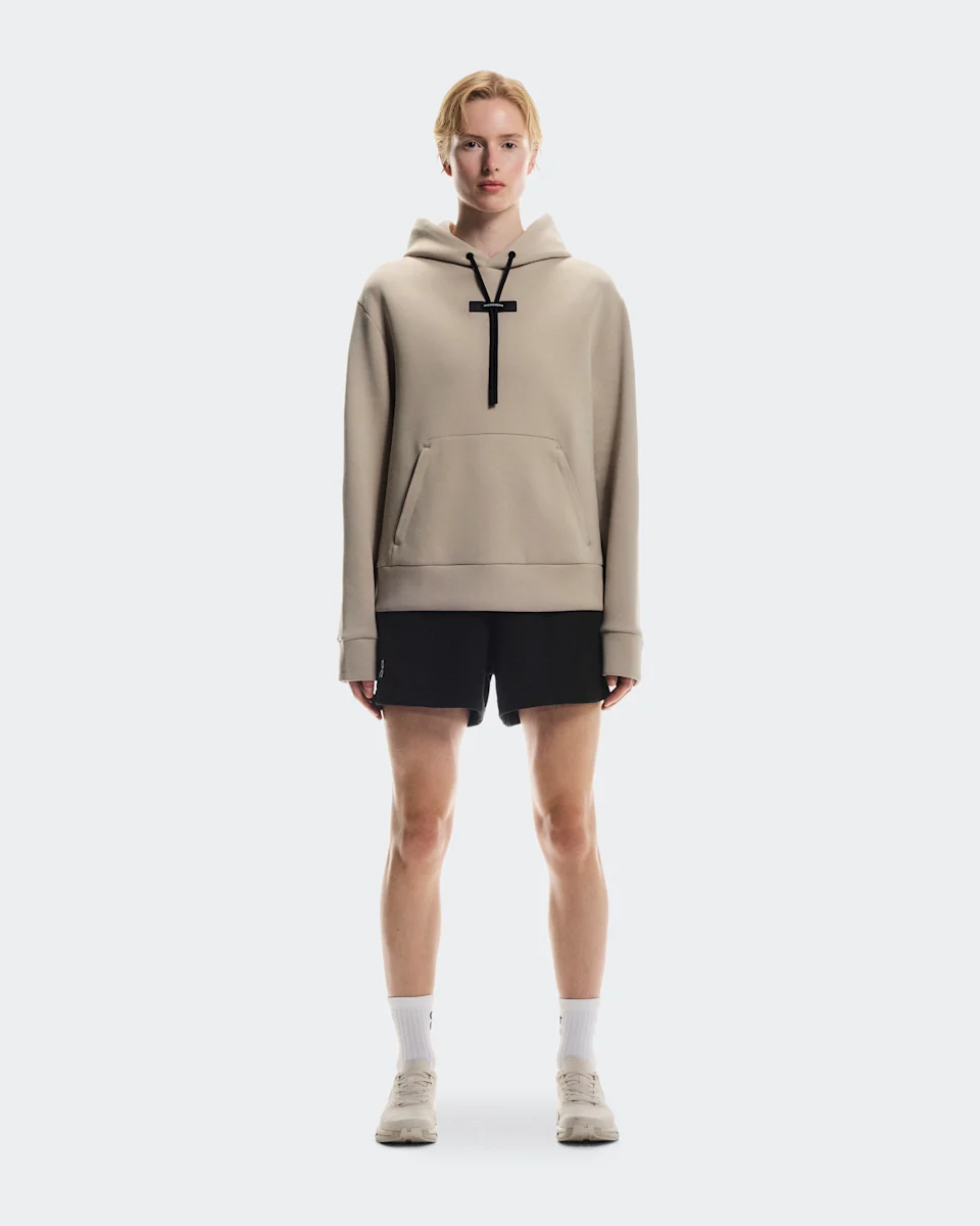 On Focus Tech Hoodie Desert Feminino