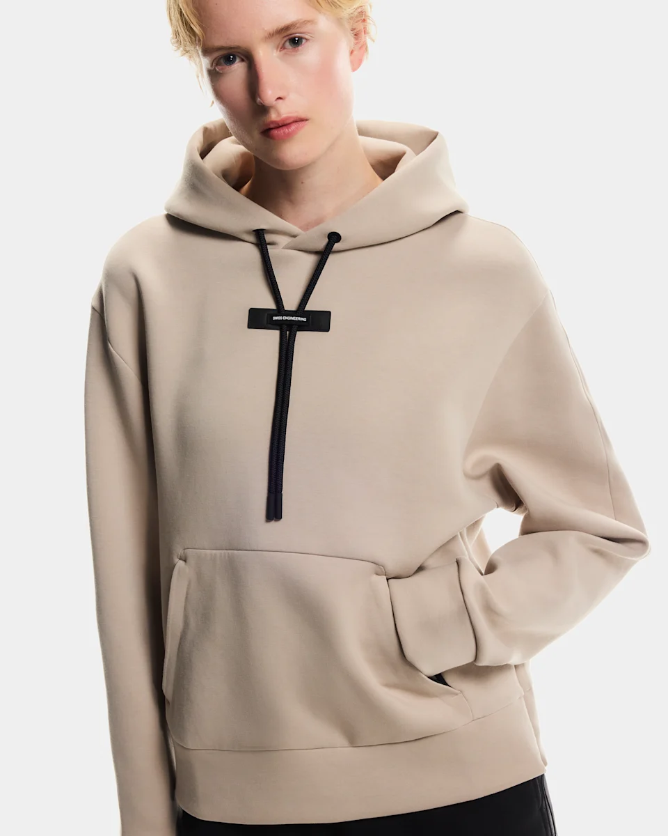 On Focus Tech Hoodie Desert Feminino