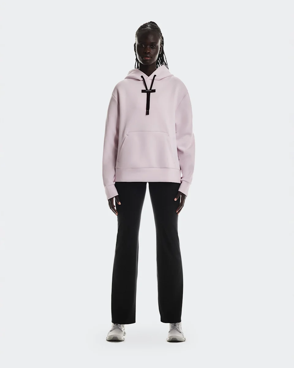On Focus Tech Hoodie Orchid Feminino