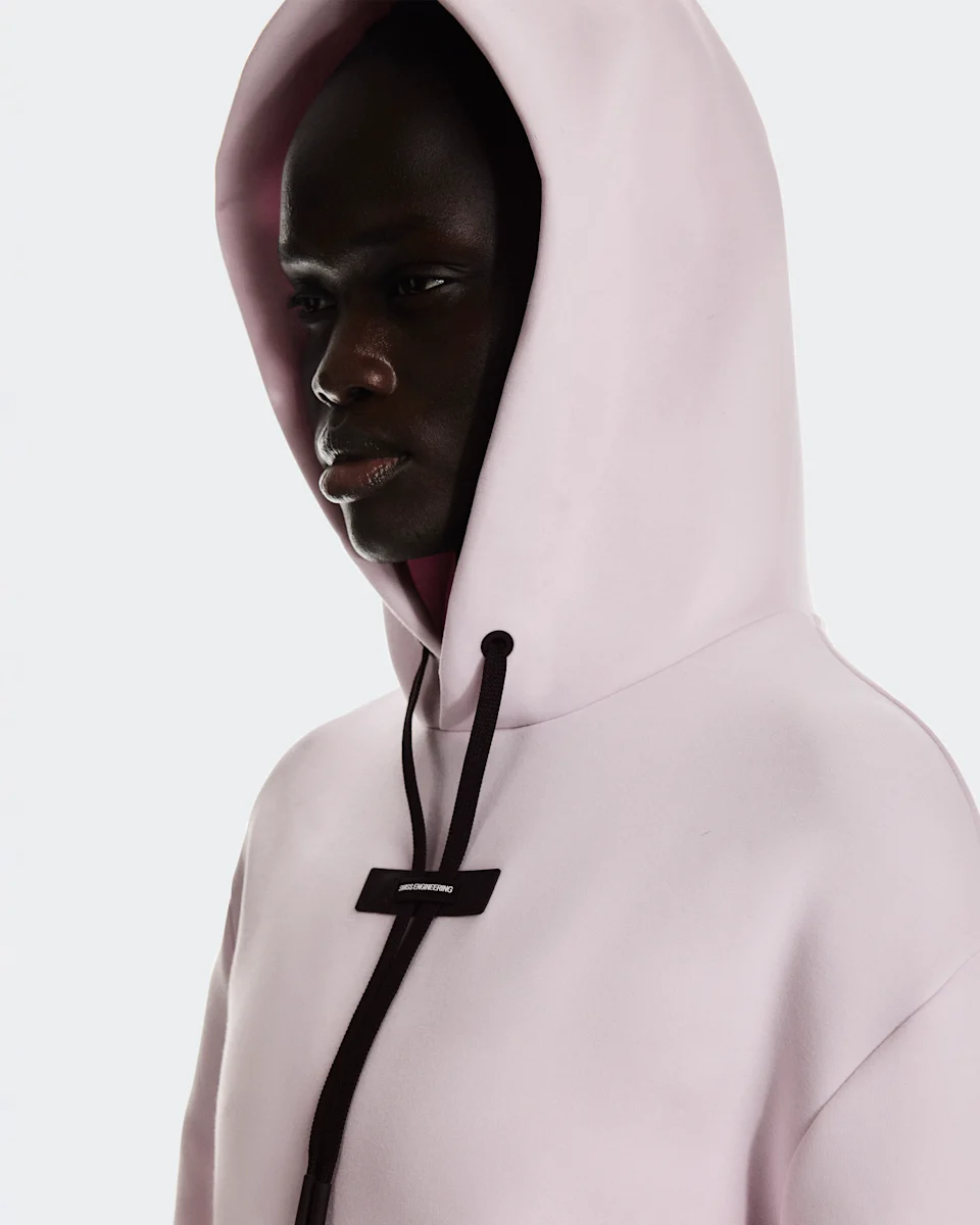 On Focus Tech Hoodie Orchid Feminino