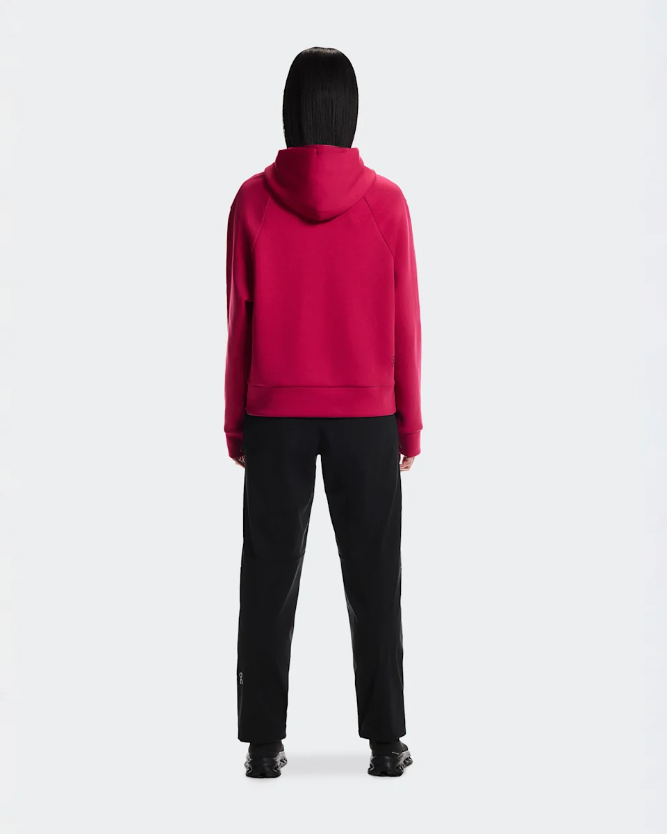 On Focus Tech Hoodie Grenadine Feminino