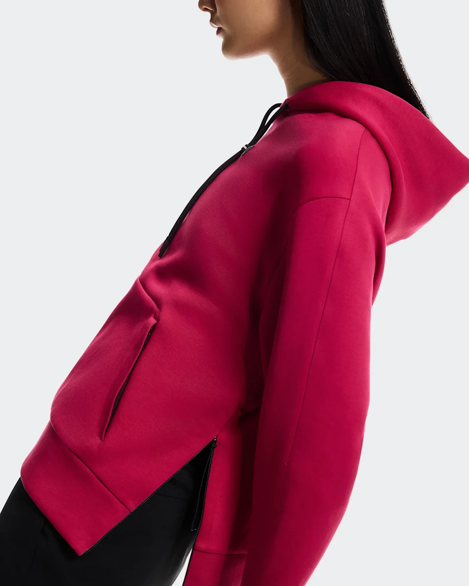 On Focus Tech Hoodie Grenadine Feminino
