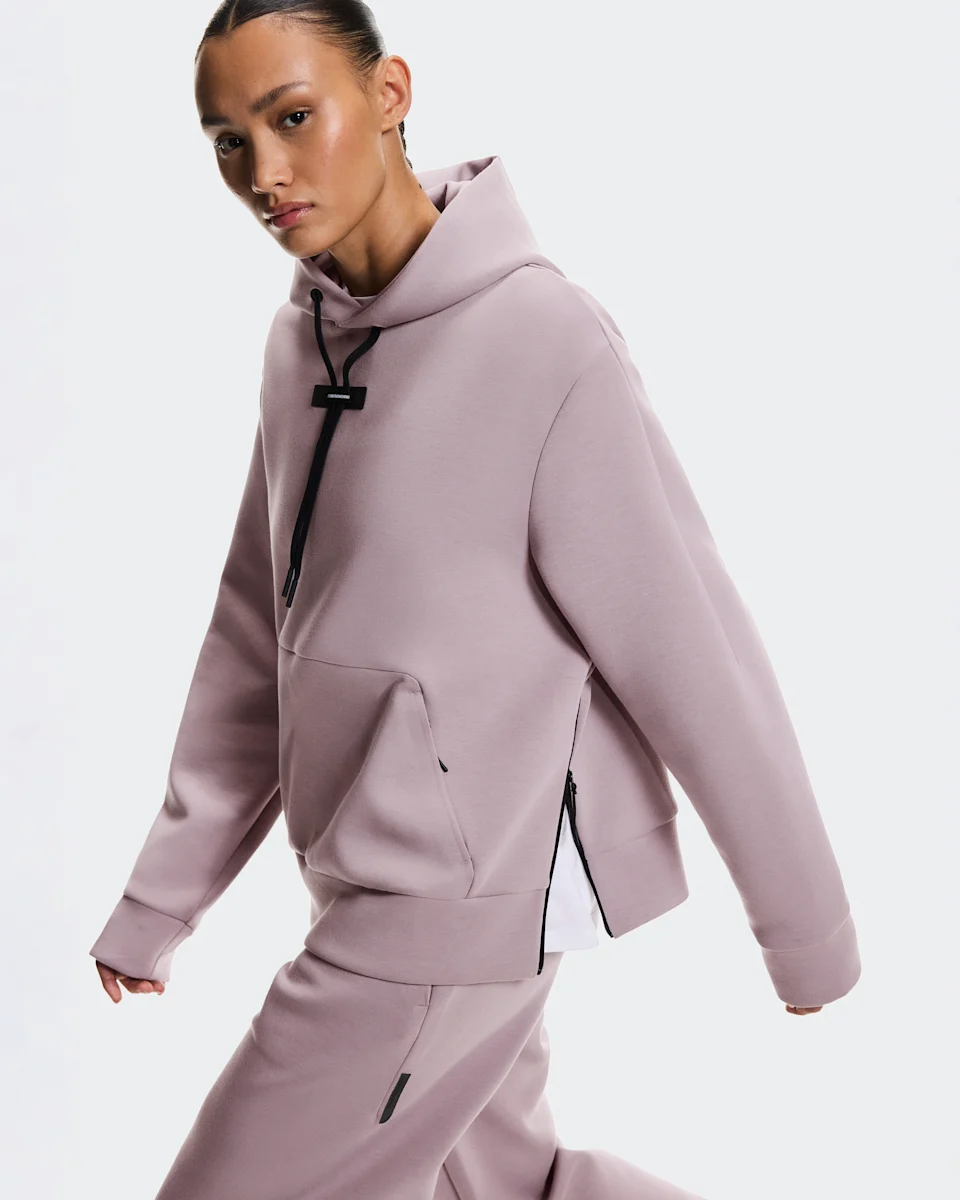 On Focus Tech Hoodie Heron Feminino