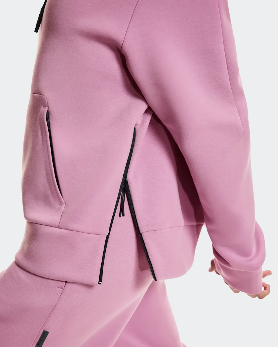 On Focus Tech Hoodie Sakura Feminino