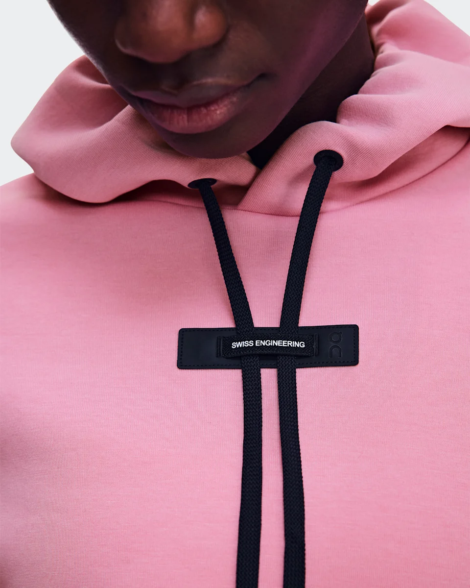 On Focus Tech Hoodie Magnolia Feminino