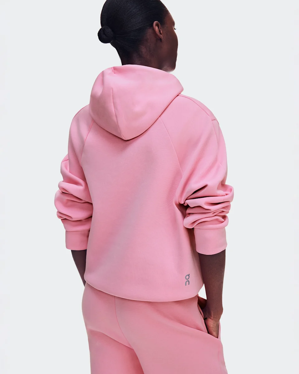 On Focus Tech Hoodie Magnolia Feminino