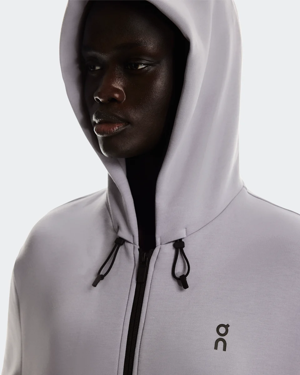 On Focus Tech Zip Hoodie Lilac Feminino