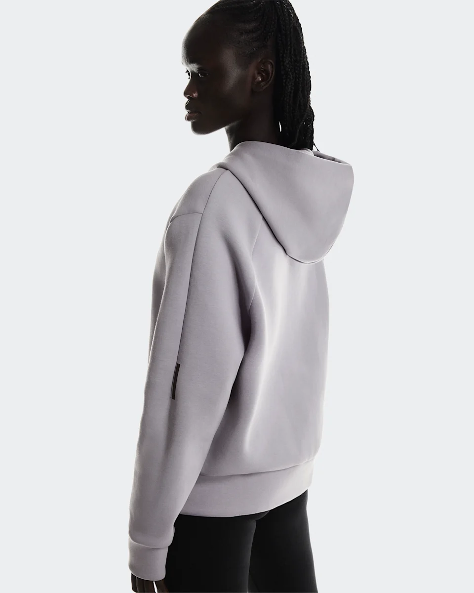On Focus Tech Zip Hoodie Lilac Feminino