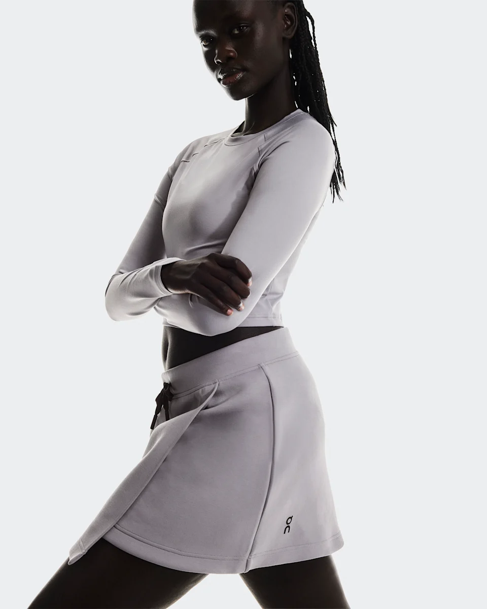 On Focus Tech Skirt Lilac Feminino