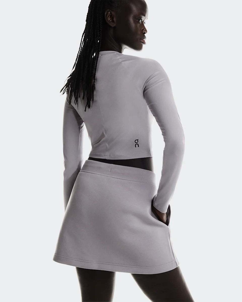 On Focus Tech Skirt Lilac Feminino
