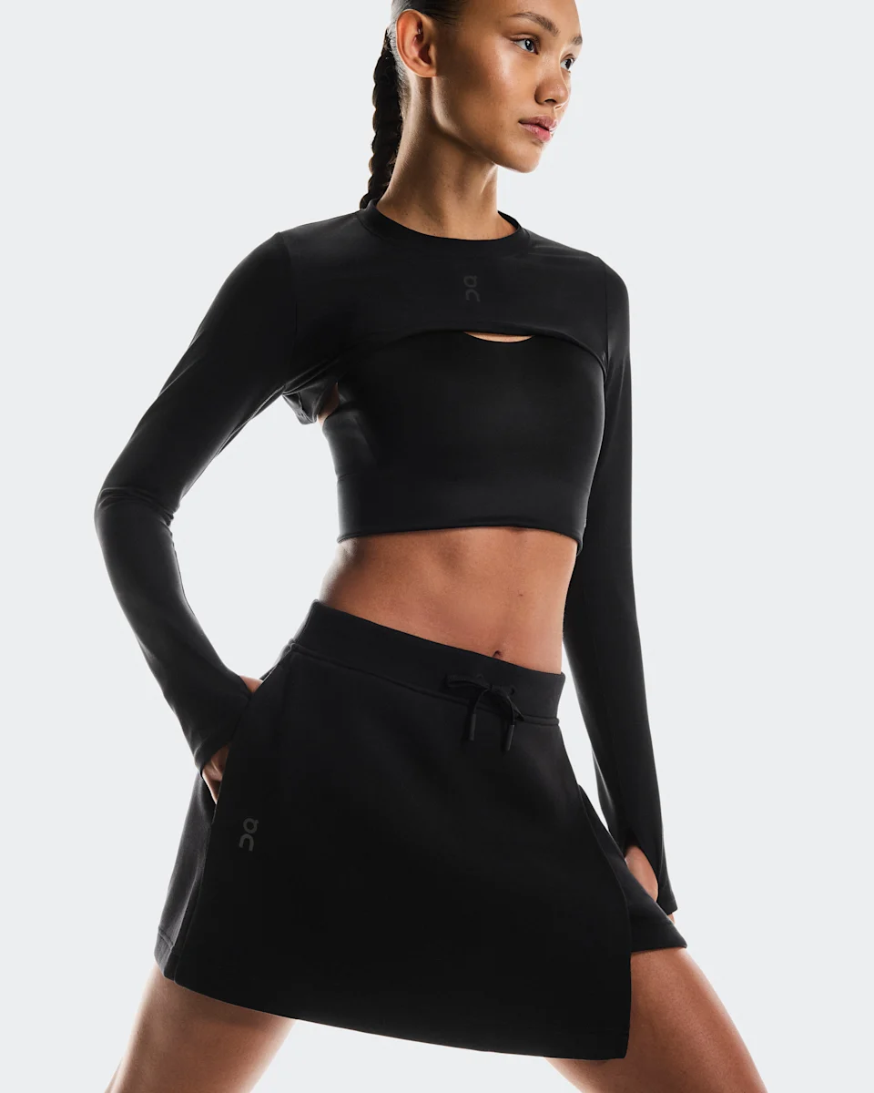 On Focus Tech Skirt Black Feminino