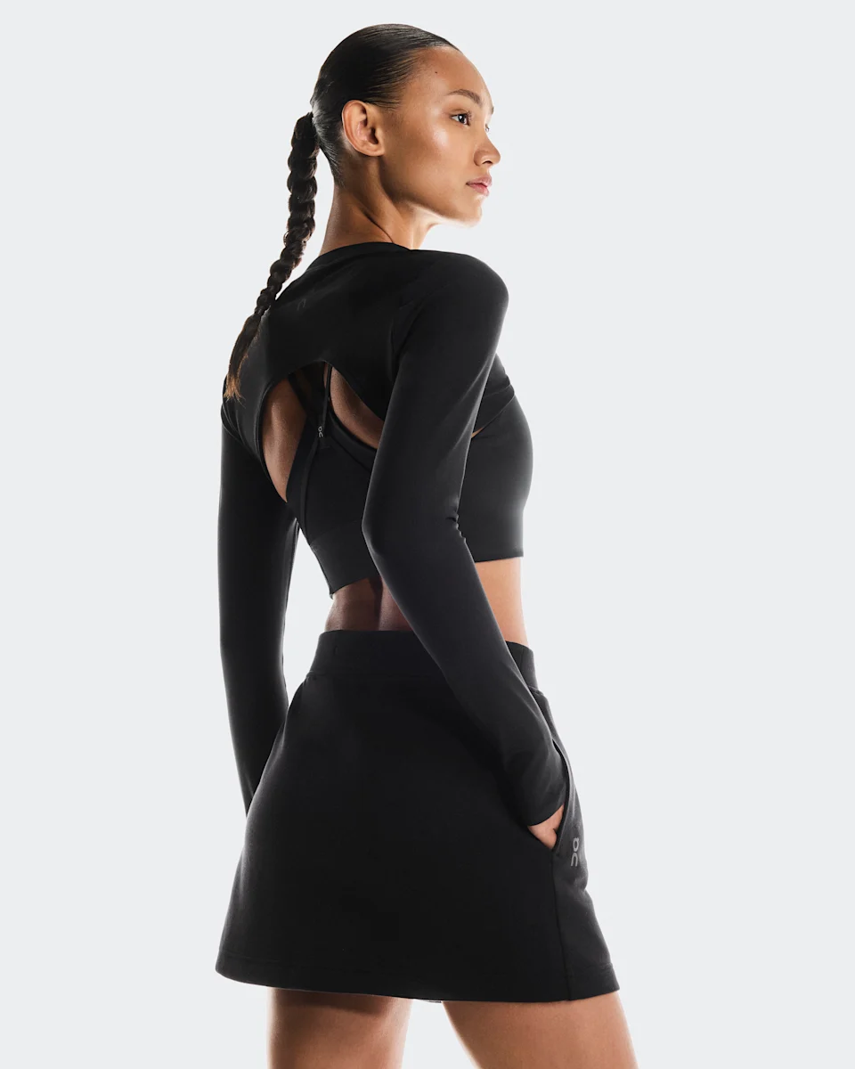On Focus Tech Skirt Black Feminino