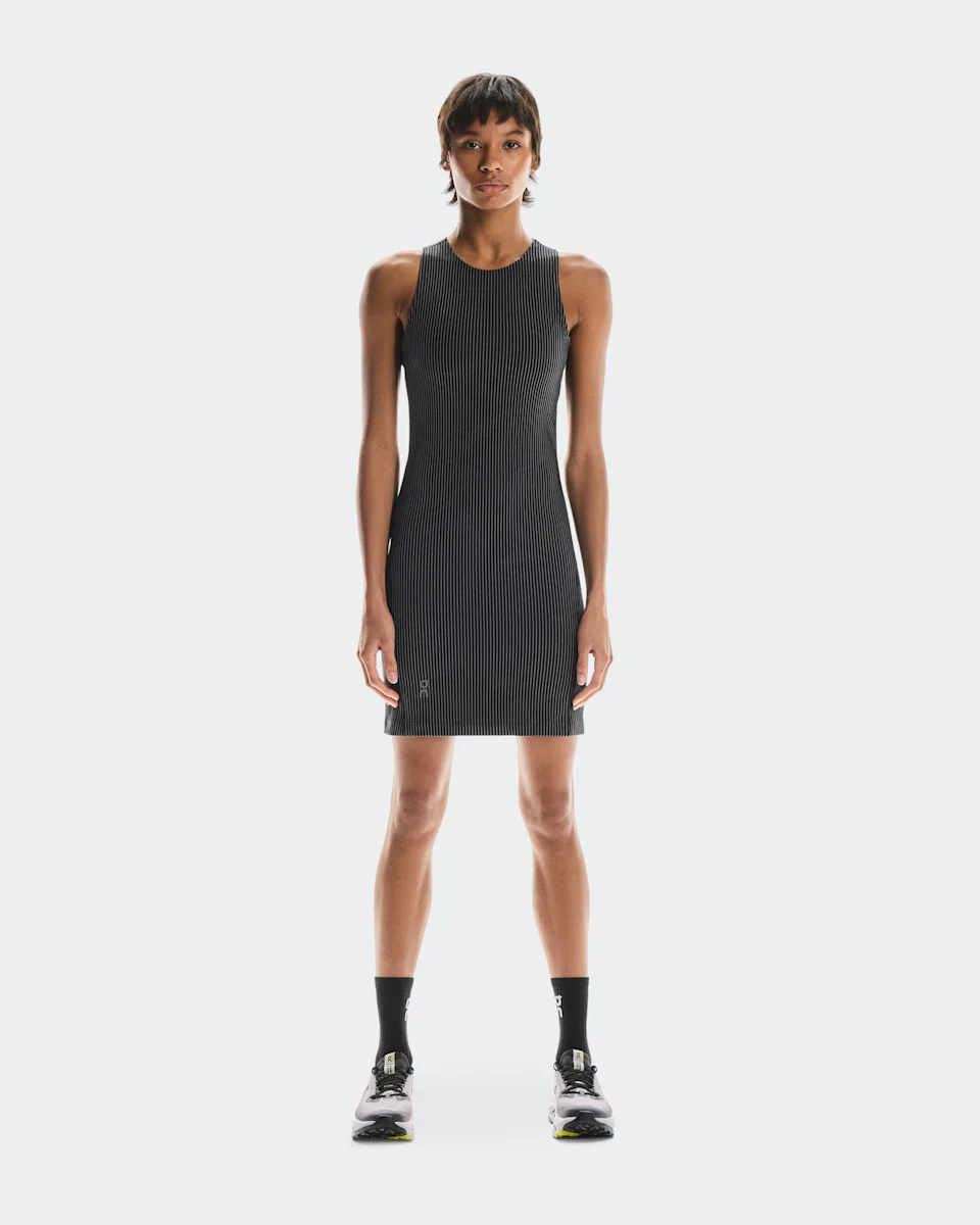 On All-Day Ribbed Dress Black & Rock Feminino