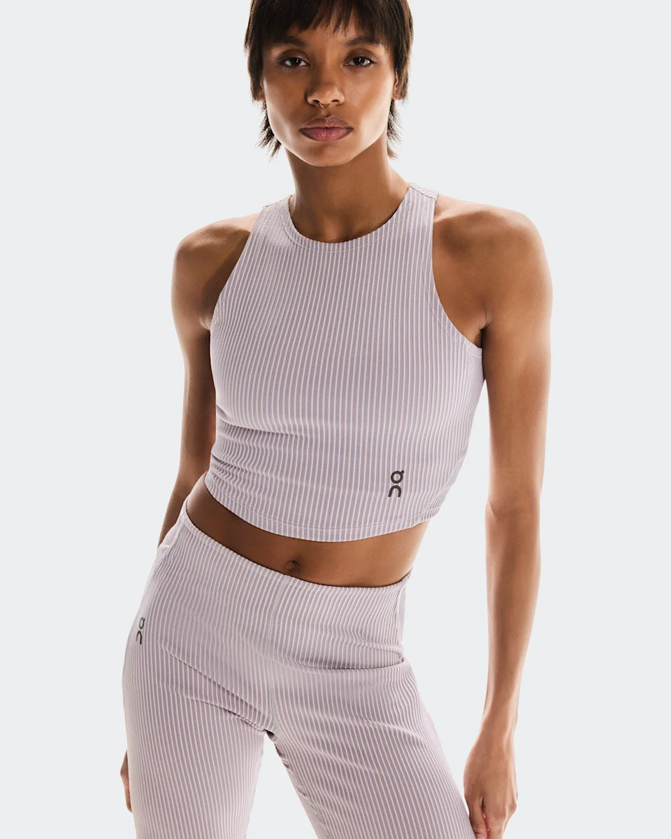 On All-Day Ribbed Crop Orchid & Lilac Feminino