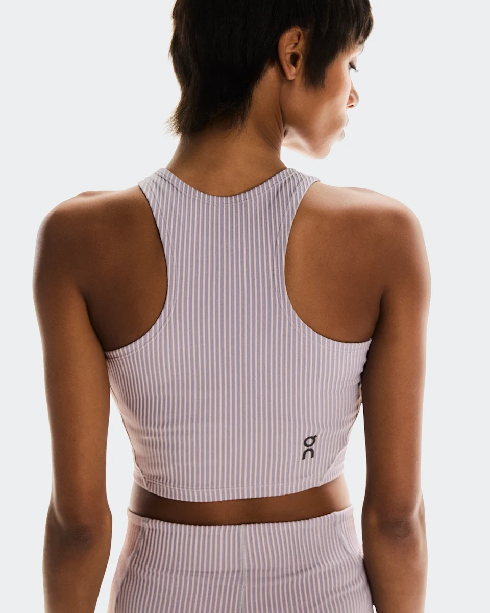 On All-Day Ribbed Crop Orchid & Lilac Feminino