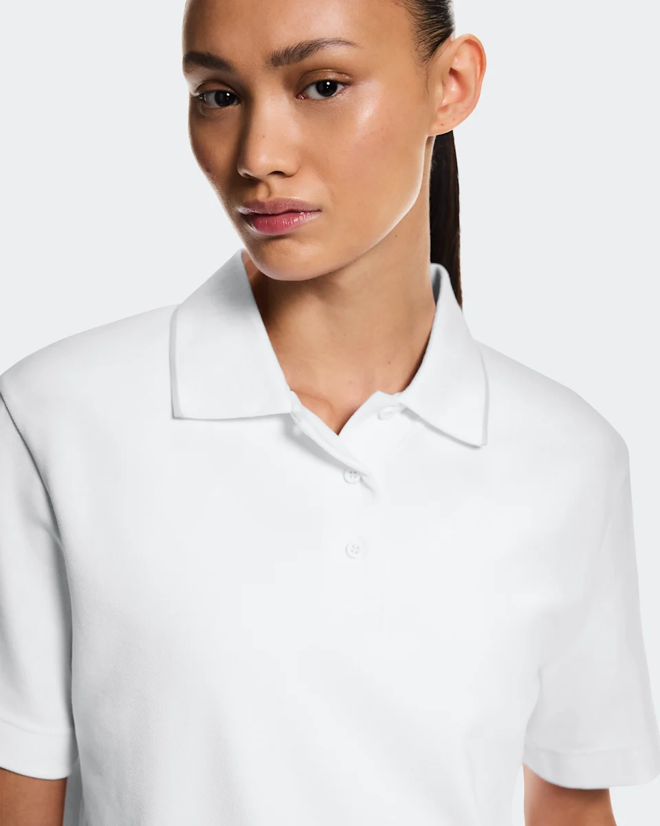 On Courtside Polo White & Sand Feminino