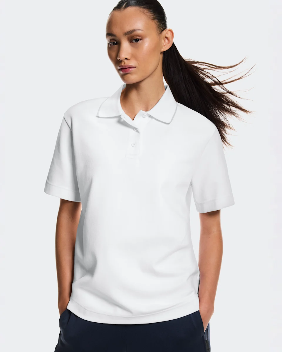 On Courtside Polo White & Sand Feminino