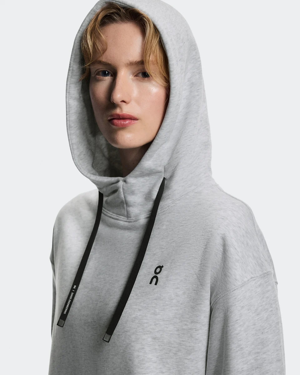 On Club Hoodie Graphic Heather Feminino
