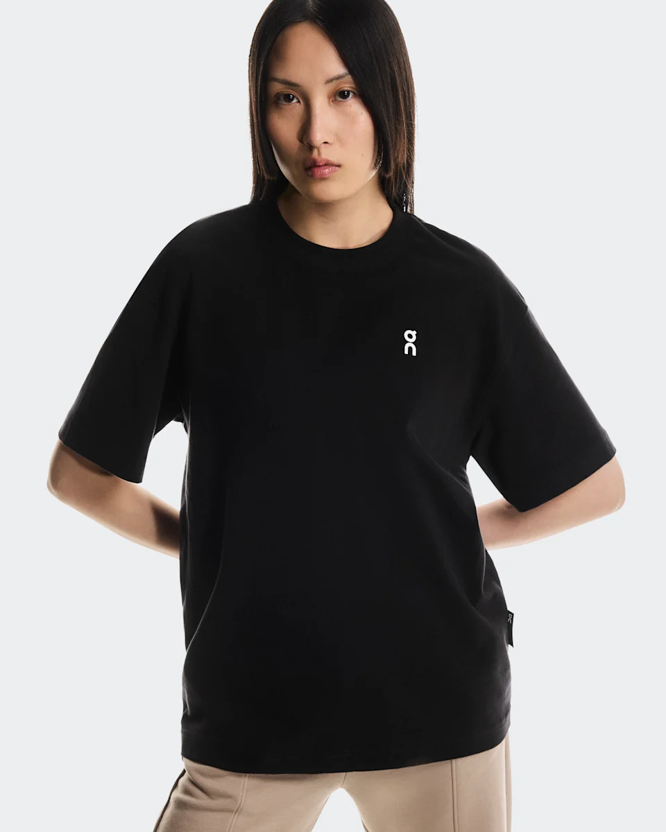 On Club T Graphic Black & Olive Feminino