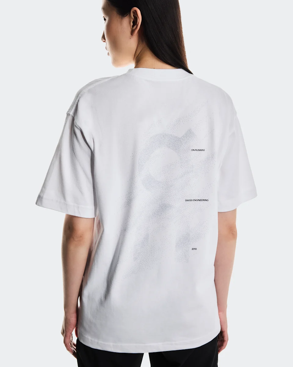 On Club T Graphic White & Blue Feminino