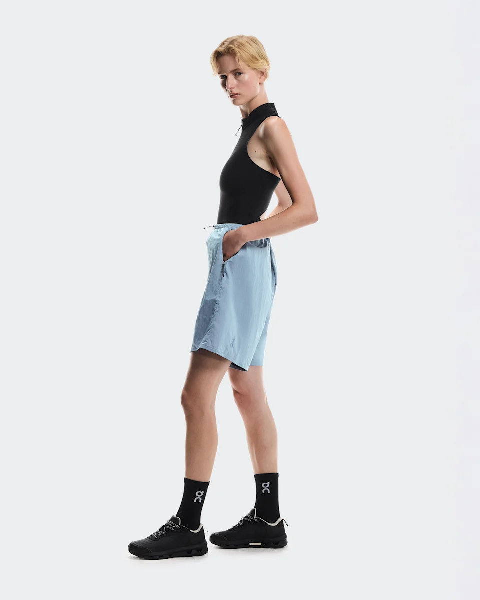 On Track Shorts Arctic & Pink Feminino