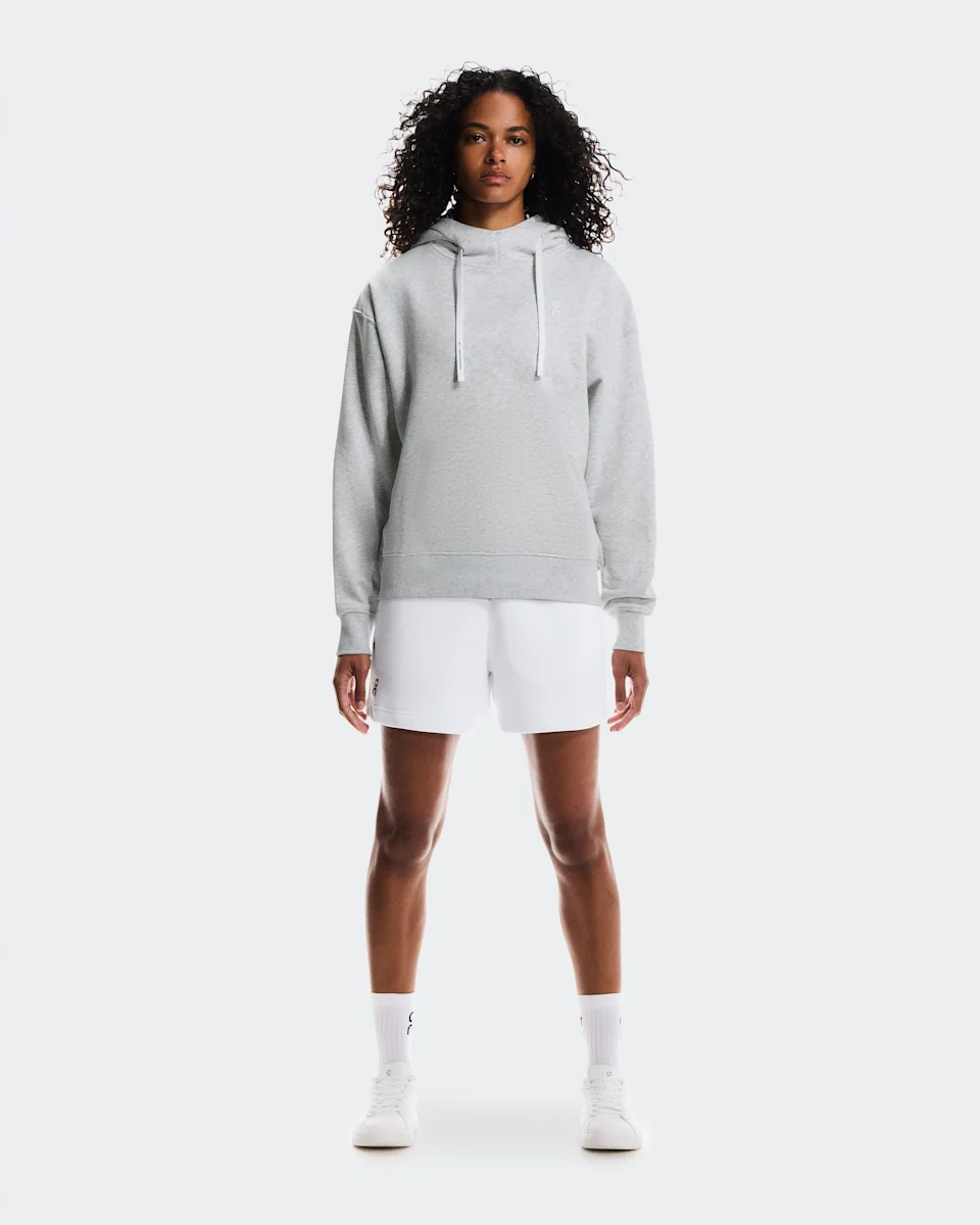 On Club Hoodie Smash Grey Heather Feminino