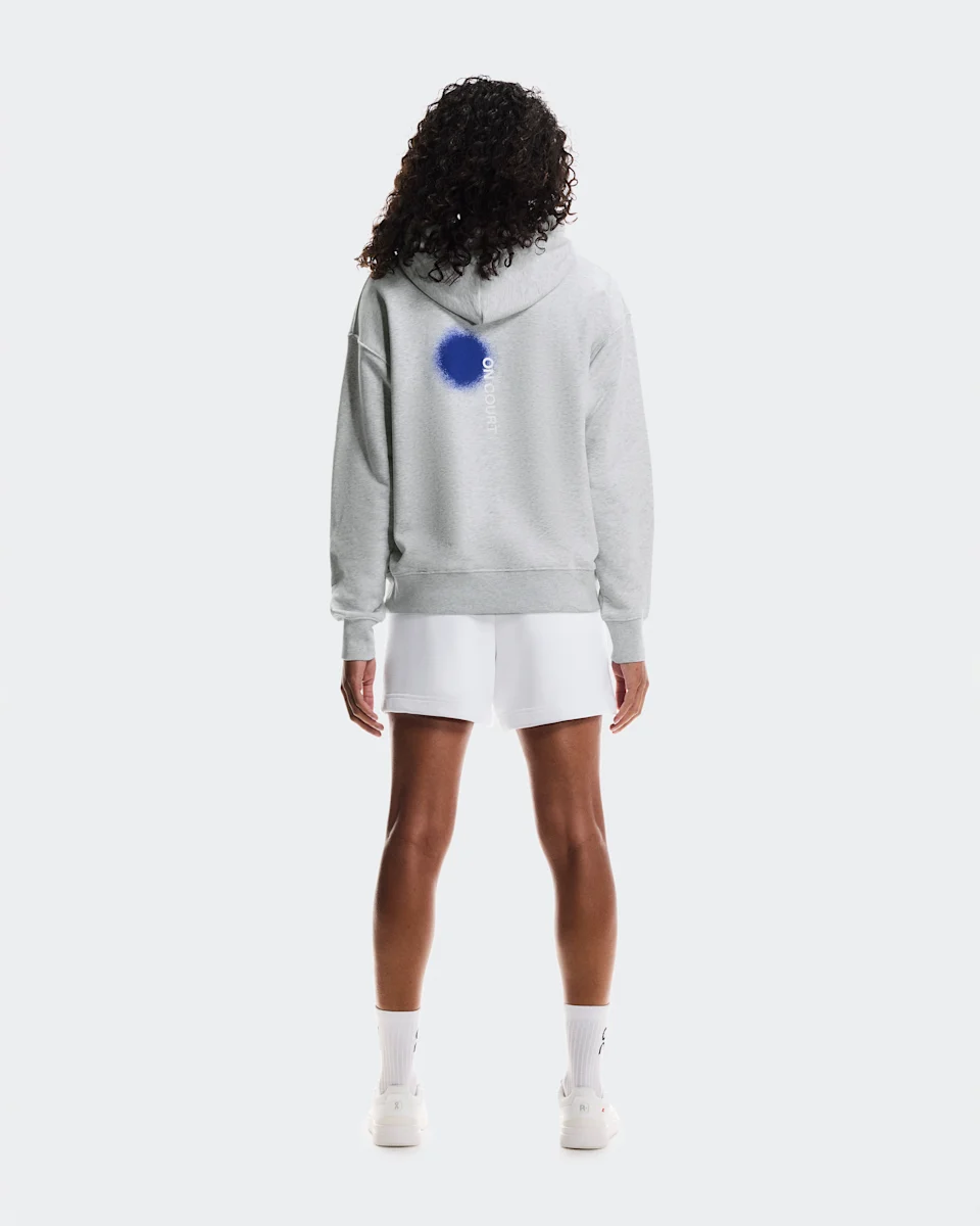 On Club Hoodie Smash Grey Heather Feminino