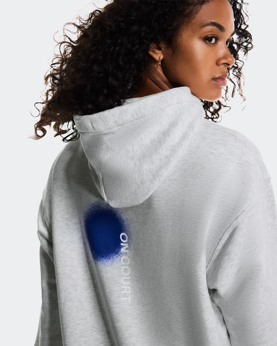 On Club Hoodie Smash Grey Heather Feminino