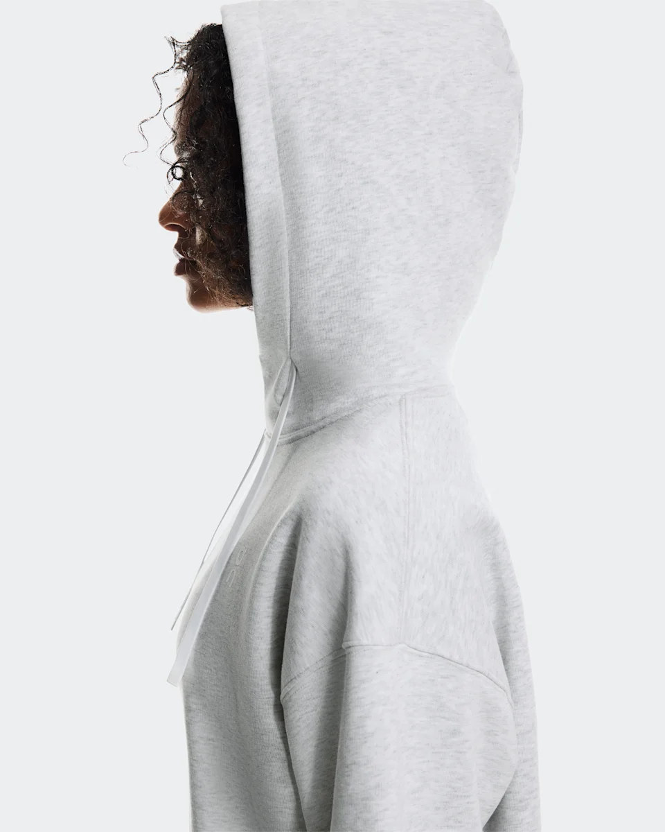 On Club Hoodie Smash Grey Heather Feminino